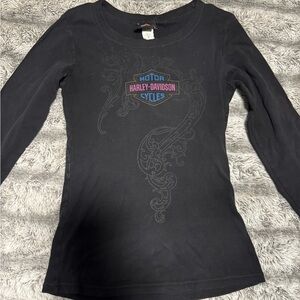 Harley-Davidson Charcoal Tee with Logo